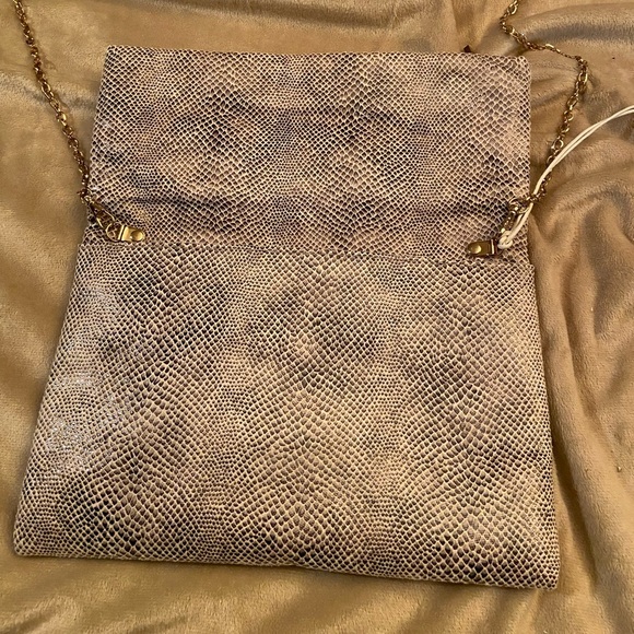 Nico & Olive Faux Snake Skin Clutch, Crossbody Bag - Picture 3 of 13
